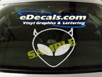  CRT465 Alien Cartoon Decal