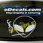 CRT466 Alien Cartoon Decal