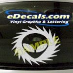 CRT467 Alien Cartoon Decal