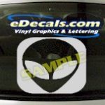 CRT469 Alien Cartoon Decal
