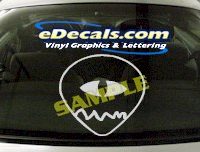  CRT470 Alien Cartoon Decal