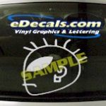 CRT471 Alien Cartoon Decal