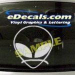 CRT474 Alien Cartoon Decal