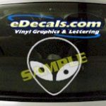 CRT475 Alien Cartoon Decal