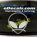 CRT476 Alien Cartoon Decal