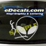 CRT477 Alien Cartoon Decal