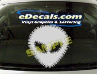  CRT478 Alien Cartoon Decal