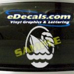 CRT507 Boat Cirlce Marine Cartoon Decal