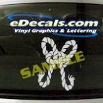 CRT510 Knotted Rope Marine Cartoon Decal