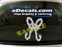  CRT510 Knotted Rope Marine Cartoon Decal