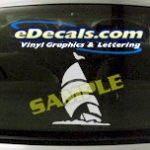 CRT512 Catamaran Sailboat Marine Cartoon Decal