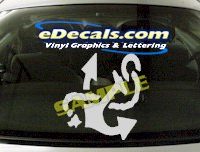  CRT516 Anchor Marine Cartoon Decal