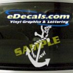 CRT517 Anchor Marine Cartoon Decal
