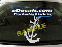  CRT517 Anchor Marine Cartoon Decal