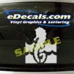 CRT520 Seahorse Marine Cartoon Decal