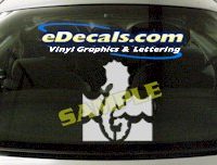  CRT520 Seahorse Marine Cartoon Decal