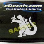 CRT600 Godzilla Dinosaur Cartoon Decal