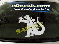  CRT600 Godzilla Dinosaur Cartoon Decal