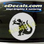 CRT601 Godzilla Dinosaur Cartoon Decal