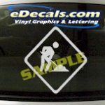 CRT602 Shovel Guy Cartoon Decal