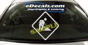 CRT602 Shovel Guy Cartoon Decal