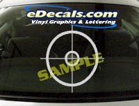  CRT603 Bullseye Cartoon Decal