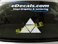  CRT605 Pyramid Cartoon Decal