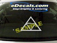  CRT606 Pramid Cartoon Decal