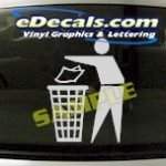 CRT610 Trash Bin Cartoon Decal