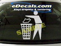  CRT610 Trash Bin Cartoon Decal