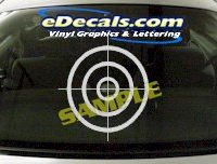  CRT611 Bullseye Cartoon Decal