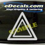 CRT613 Triangle Cartoon Decal