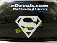  CRT615 Superman Cartoon Decal