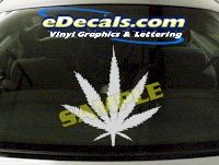  CRT617 Marajuana Pot Smoke Decal