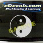 CRT628 Tau Ying Yang Cartoon Decal