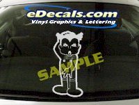  CRT629 Cat Cartoon Decal