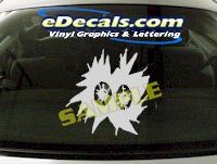  CRT654 Eyes cartoon Decal