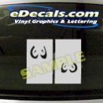CRT655 Eyes cartoon Decal