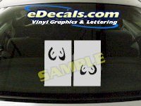  CRT655 Eyes cartoon Decal