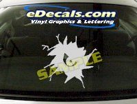  CRT657 Eyes cartoon Decal