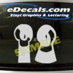 CRT658 Eyes cartoon Decal
