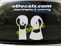  CRT658 Eyes cartoon Decal