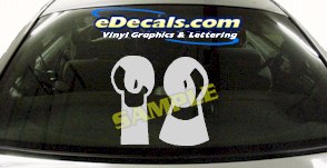 CRT658 Eyes cartoon Decal