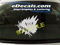  CRT661 Eyes cartoon Decal