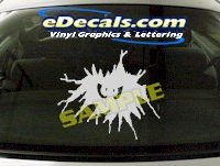  CRT662 Eyes cartoon Decal