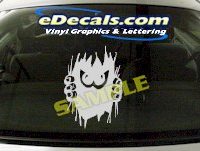  CRT664 Eyes cartoon Decal