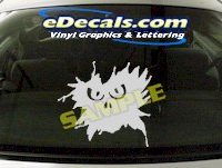  CRT665 Eyes cartoon Decal