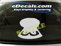  CRT671 Eyes cartoon Decal