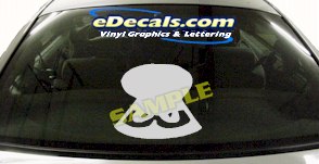 CRT671 Eyes cartoon Decal