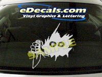  CRT672 Eyes cartoon Decal